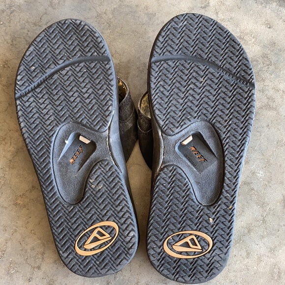 Reef Sandals Black/Leopard | Size: 8.5 - Picture 4 of 8